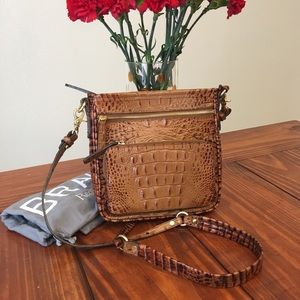 Brahmin Cleo Crossbody Bag in Toasted Almond